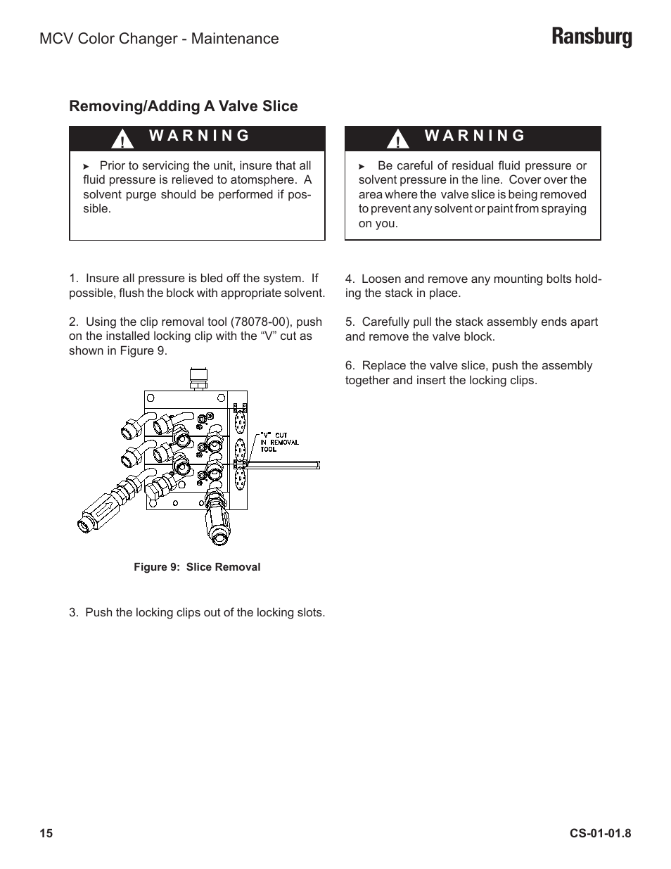 Ransburg | Ransburg MCV Series Module Color Changer 78011-XX User Manual | Page 18 / 37