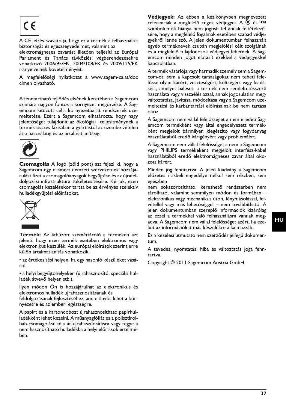 Philips PPX2055 User Manual | Page 37 / 60