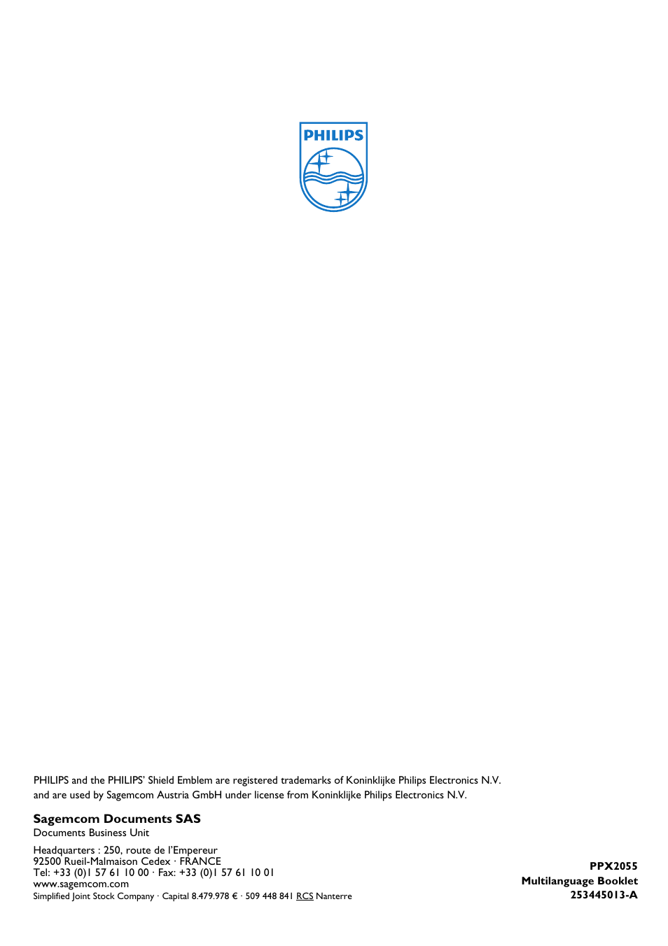 Philips PPX2055 User Manual | Page 60 / 60