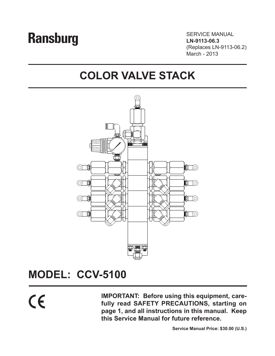 Ransburg Color Valve Stack CCV-5100 User Manual | 27 pages