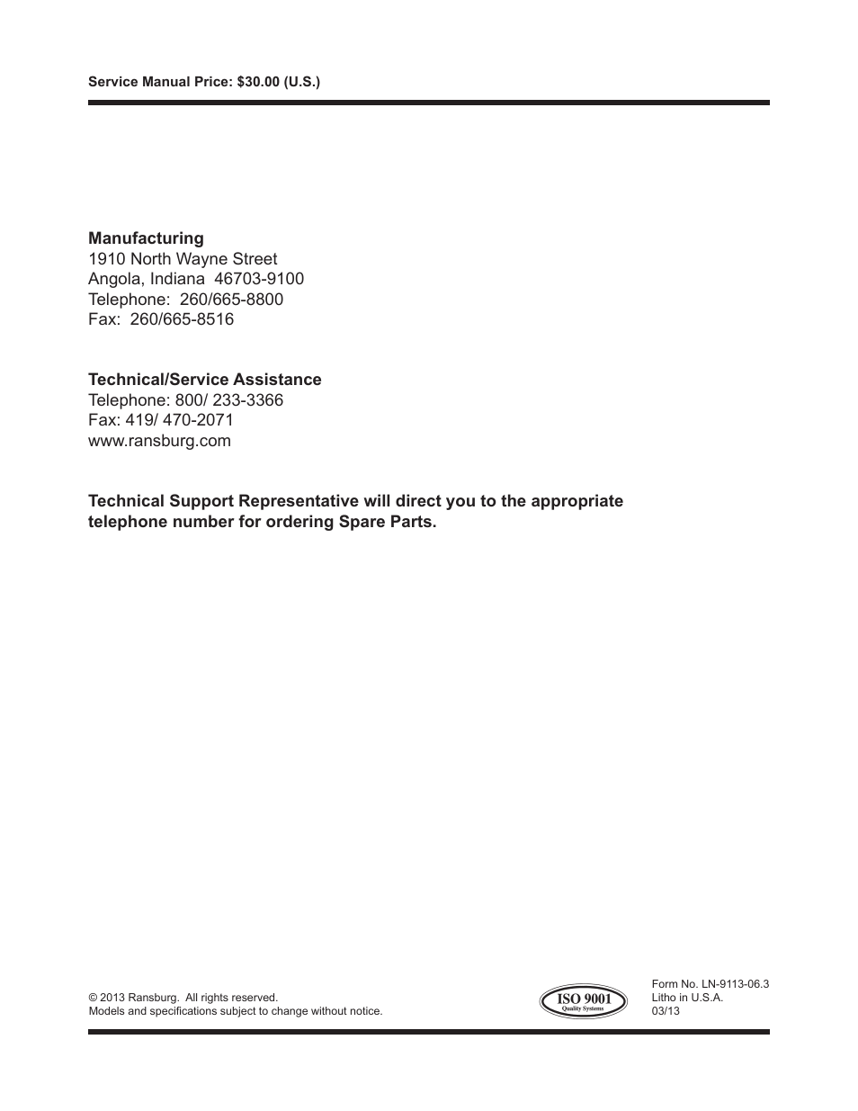 Ransburg Color Valve Stack CCV-5100 User Manual | Page 27 / 27