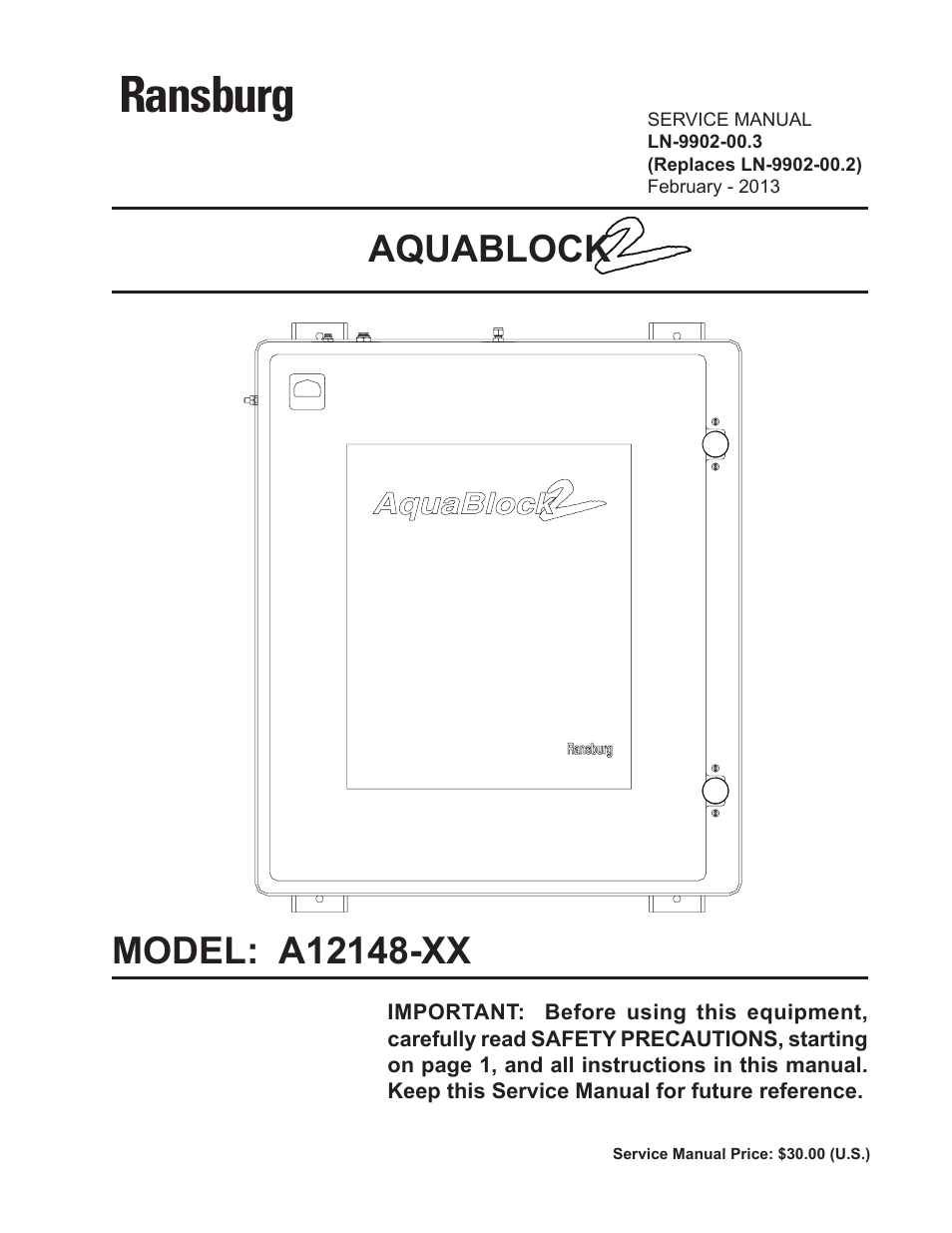 Ransburg AquaBlock2 A12148-XX User Manual | 56 pages
