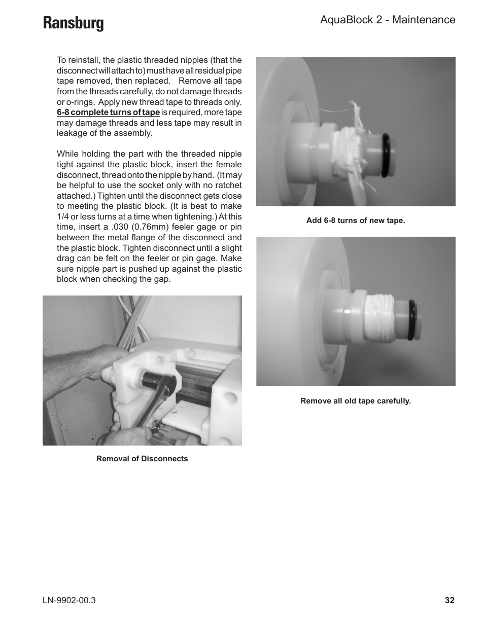 Ransburg, Aquablock 2 - maintenance | Ransburg AquaBlock2 A12148-XX User Manual | Page 37 / 56