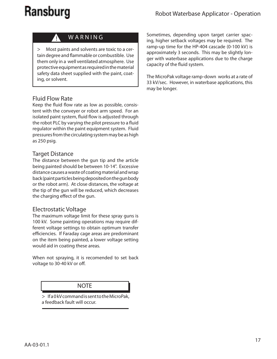 Ransburg Evolver Water Applicator 78863-90, 78863-60 User Manual | Page 21 / 60