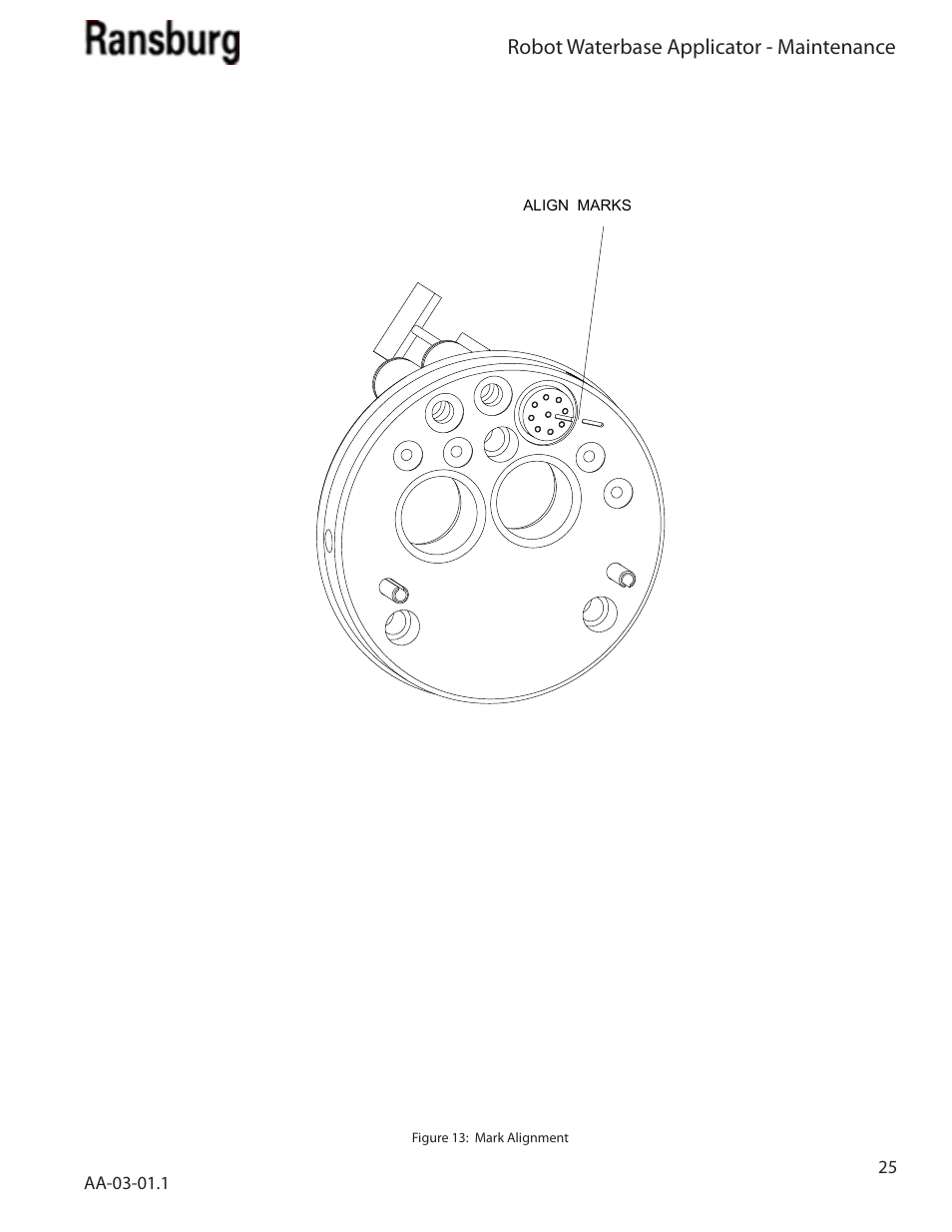 Robot waterbase applicator - maintenance | Ransburg Evolver Water Applicator 78863-90, 78863-60 User Manual | Page 29 / 60