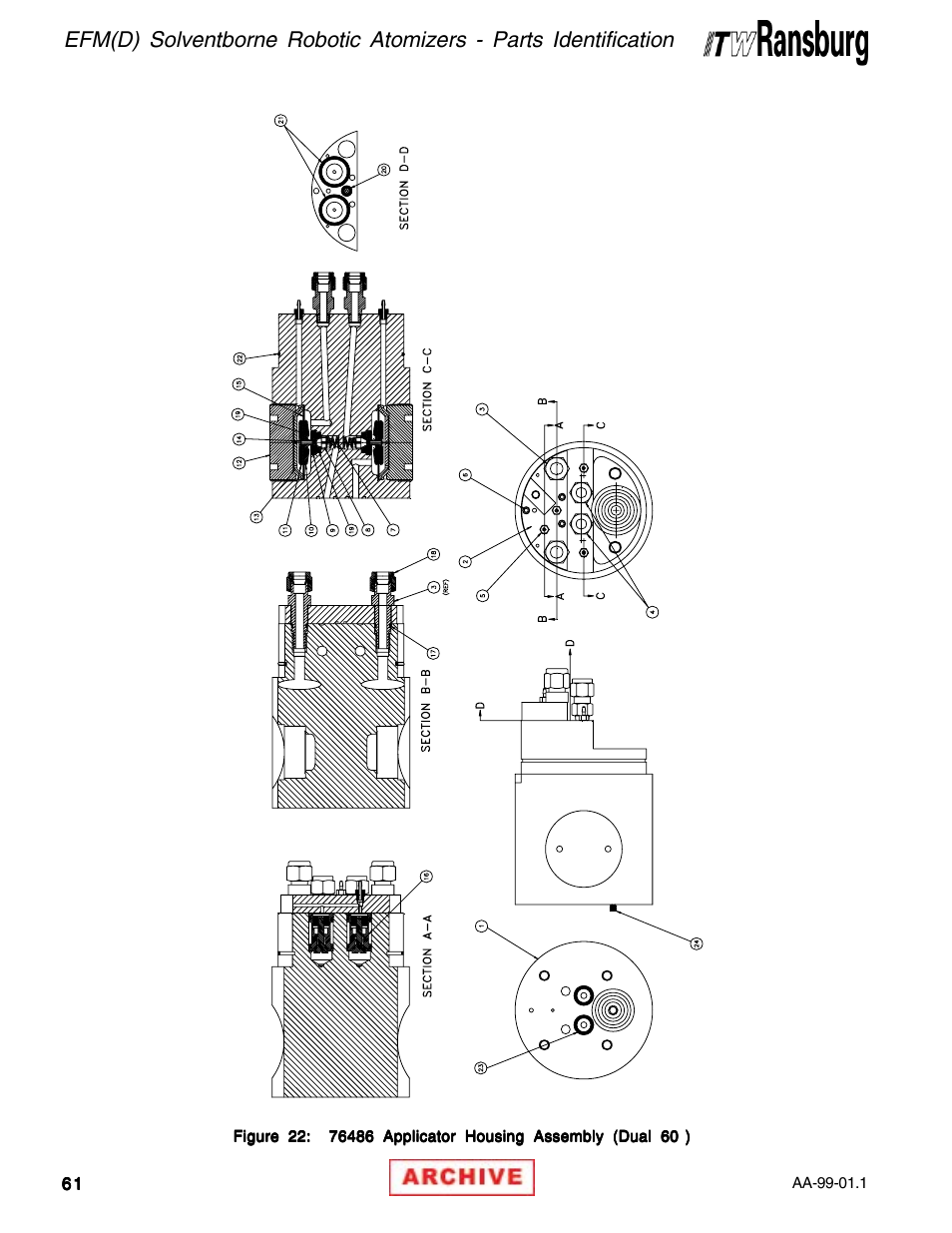 Ransburg EFM & EFMD Solvent Applicator 76480, 76482, 76485, 76488 User Manual | Page 66 / 78