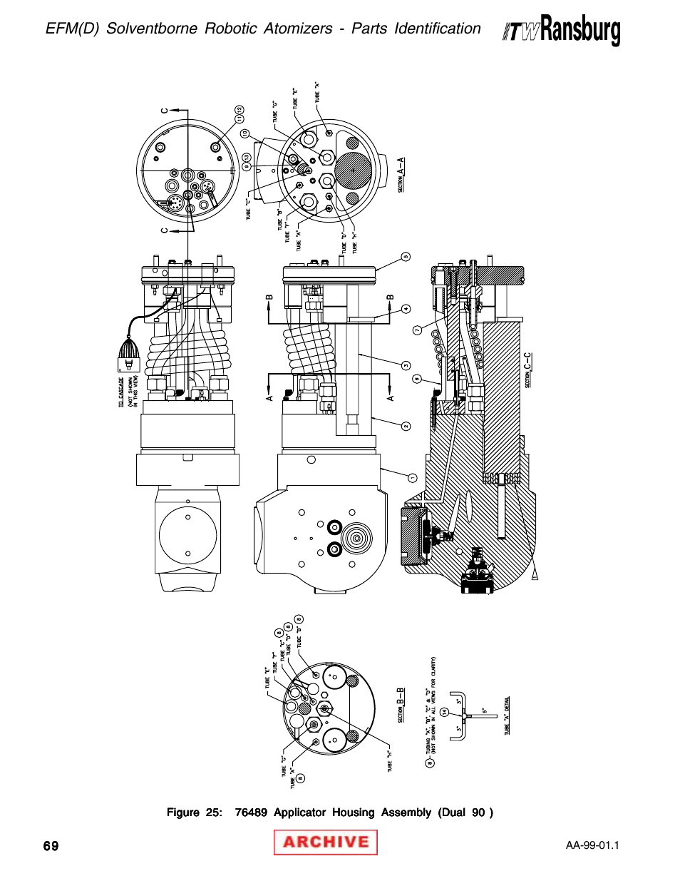 Ransburg EFM & EFMD Solvent Applicator 76480, 76482, 76485, 76488 User Manual | Page 74 / 78