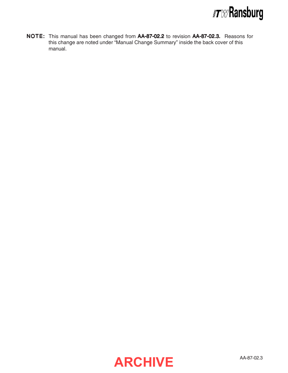 Archive | Ransburg REM Automatic Applicator 73499 User Manual | Page 2 / 40