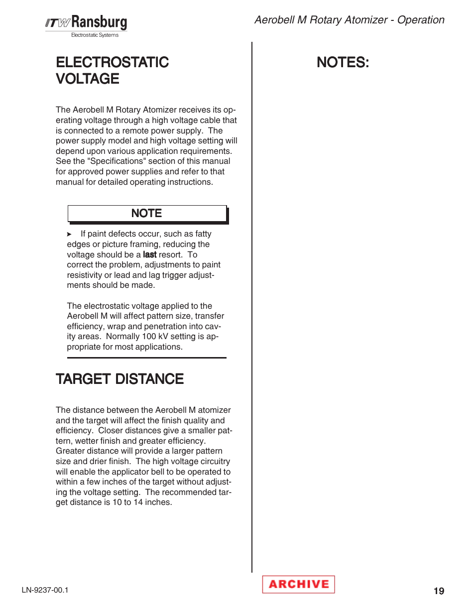 Ransburg Aerobell M Rotary Atomizer 78101 User Manual | Page 23 / 60