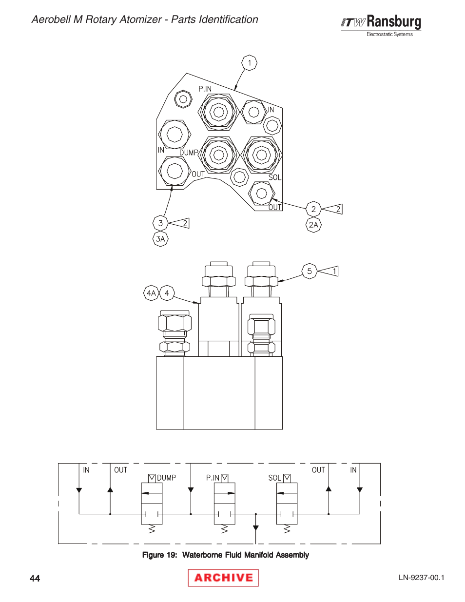 Aerobell m rotary atomizer - parts identification | Ransburg Aerobell M Rotary Atomizer 78101 User Manual | Page 48 / 60