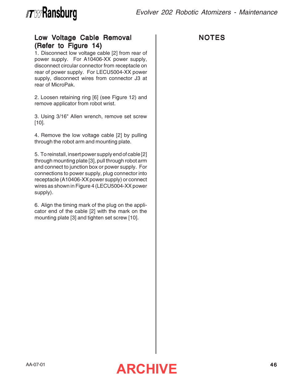 Archive | Ransburg Evolver 202 Solvent A11918-XXX User Manual | Page 51 / 96