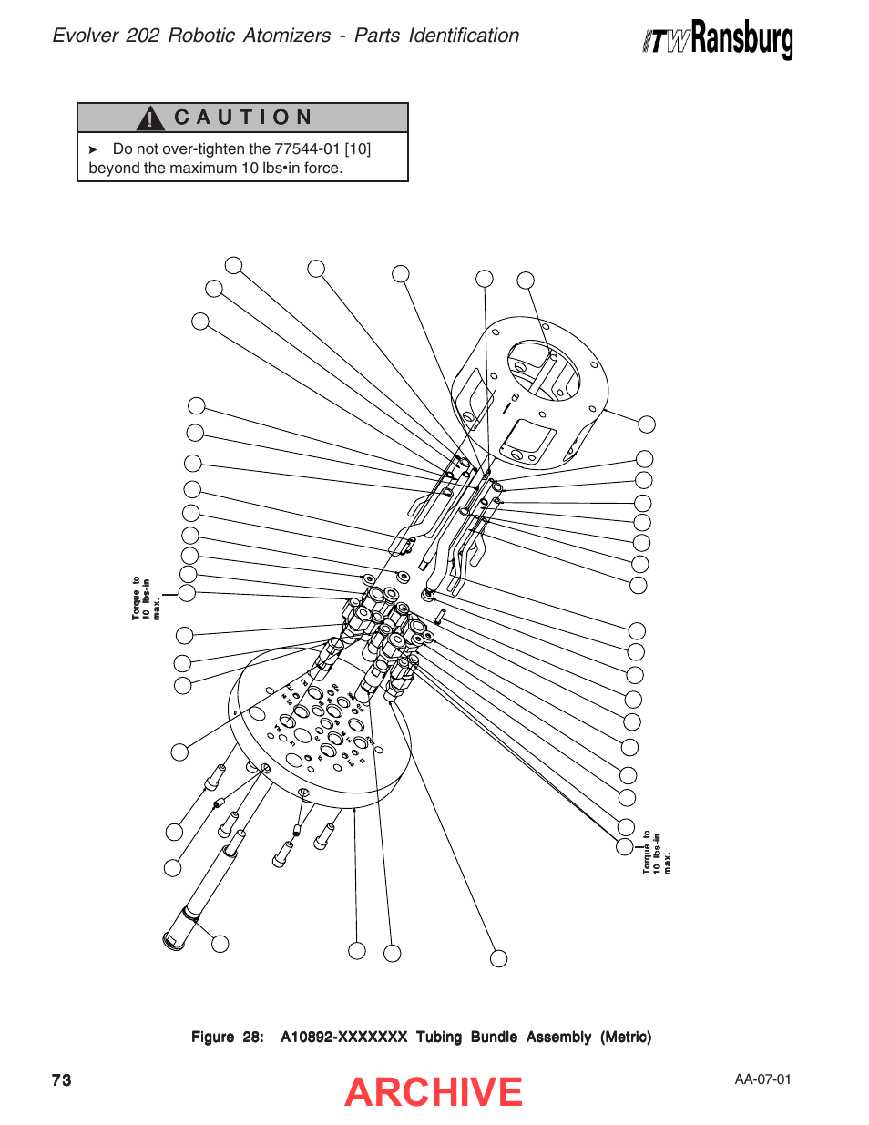 Archive, Aa-07-01 | Ransburg Evolver 202 Solvent A11918-XXX User Manual | Page 78 / 96