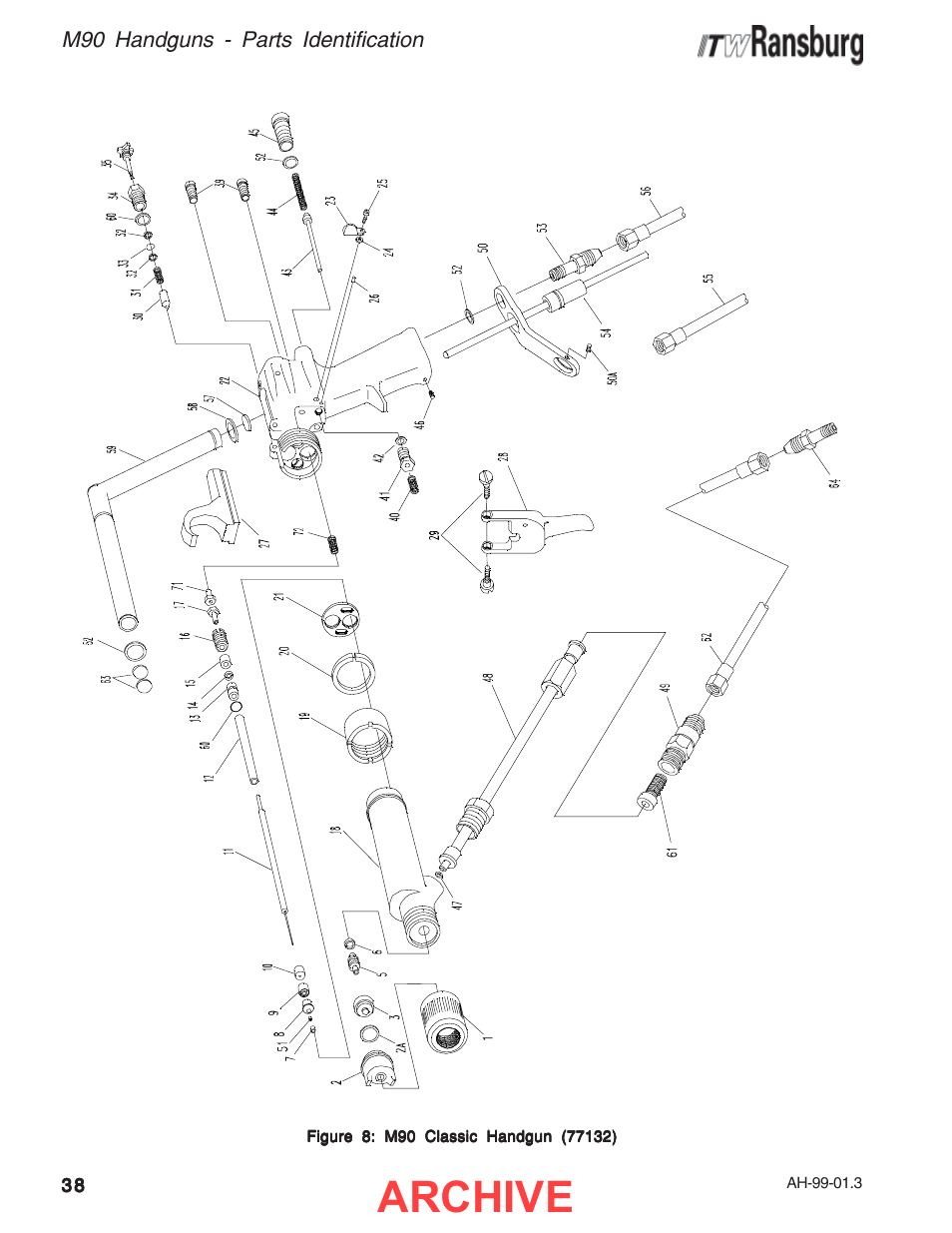 Archive | Ransburg M90 Handguns 77073, 77132 User Manual | Page 42 / 52