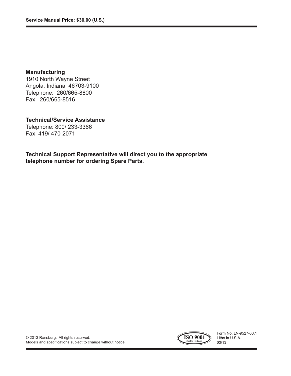 Ransburg RMA202 Test Stand 77918-08 User Manual | Page 27 / 27
