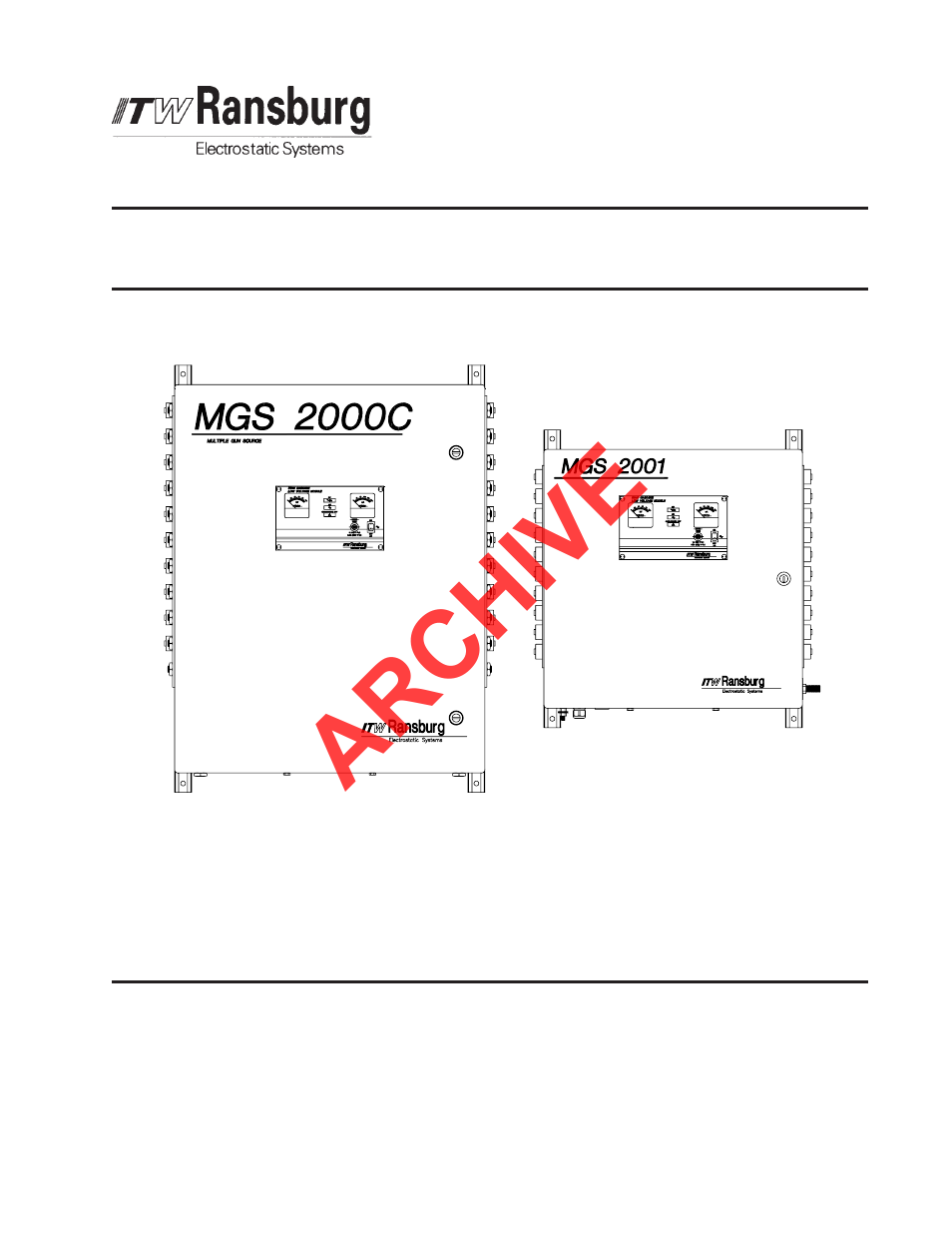 Ransburg MGS Multi-Gun Source 76789, 77046 User Manual | 40 pages