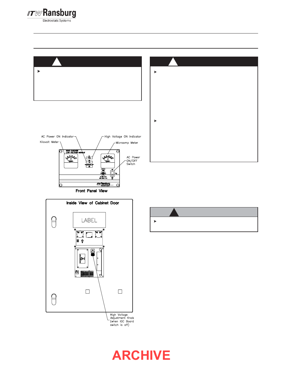 Archive, Opera, Opera operation tion tion tion tion | Procedures | Ransburg MGS Multi-Gun Source 76789, 77046 User Manual | Page 15 / 40