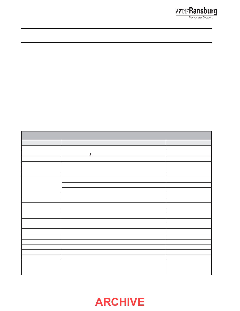 Archive, Ordering procedure | Ransburg MGS Multi-Gun Source 76789, 77046 User Manual | Page 30 / 40