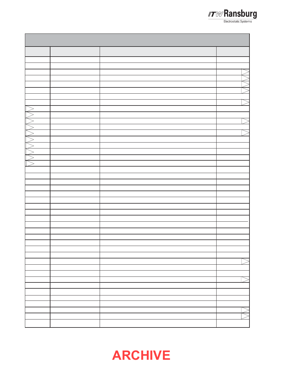 Archive, Airtronic - parts identification | Ransburg AirTronic 79053 User Manual | Page 20 / 26