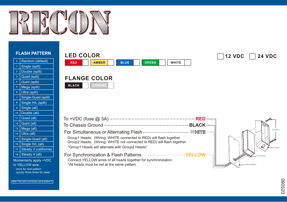 RECON 26422 LED Strobes User Manual | 1 page