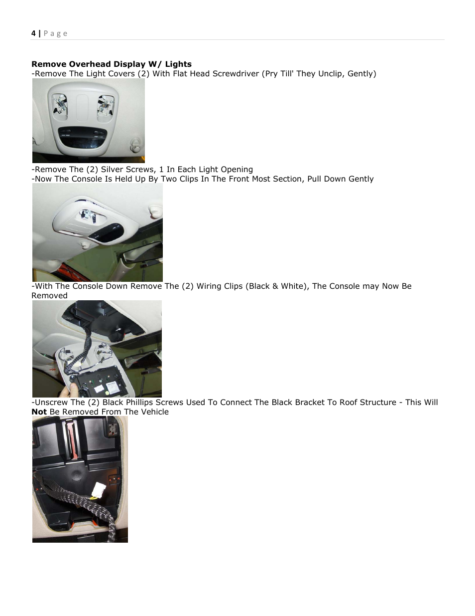 RECON 264146 RAM Cab Light (Dodge) User Manual | Page 4 / 16