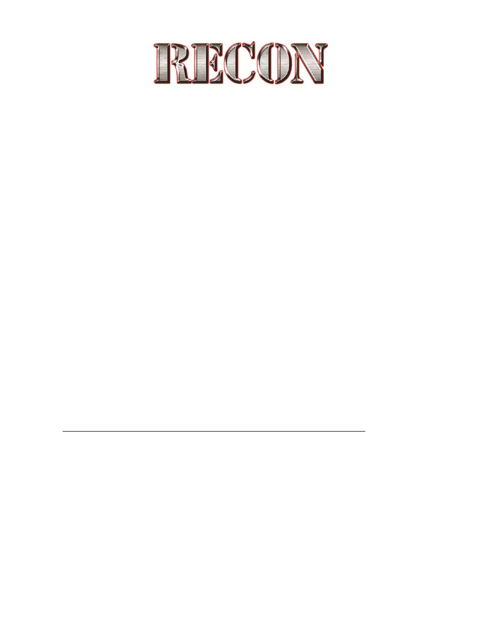 RECON Illuminated Emblems User Manual | 1 page