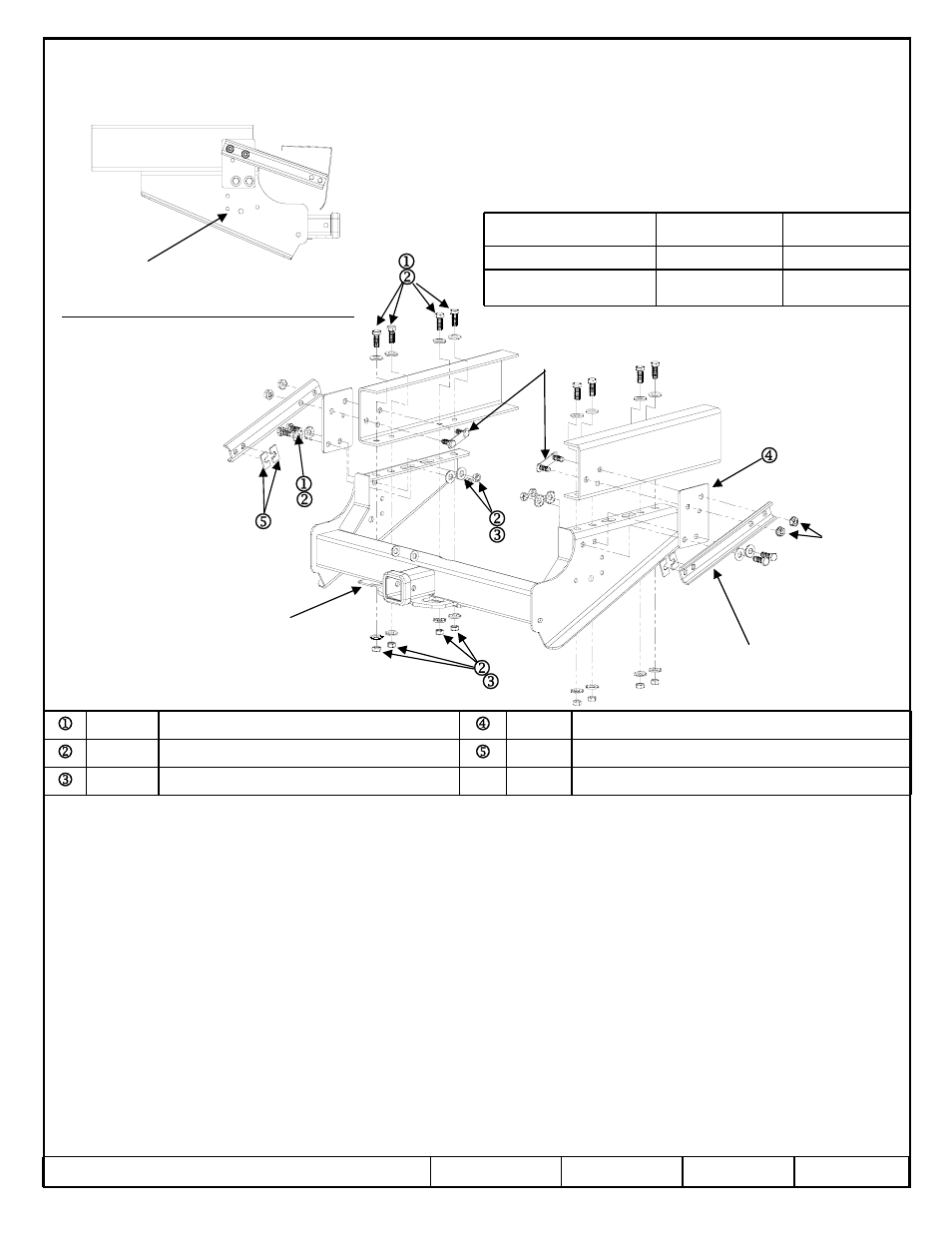 Instructions d’installation, Numéro de pièce | Reese 45297 TITAN RECEIVER User Manual | Page 2 / 3