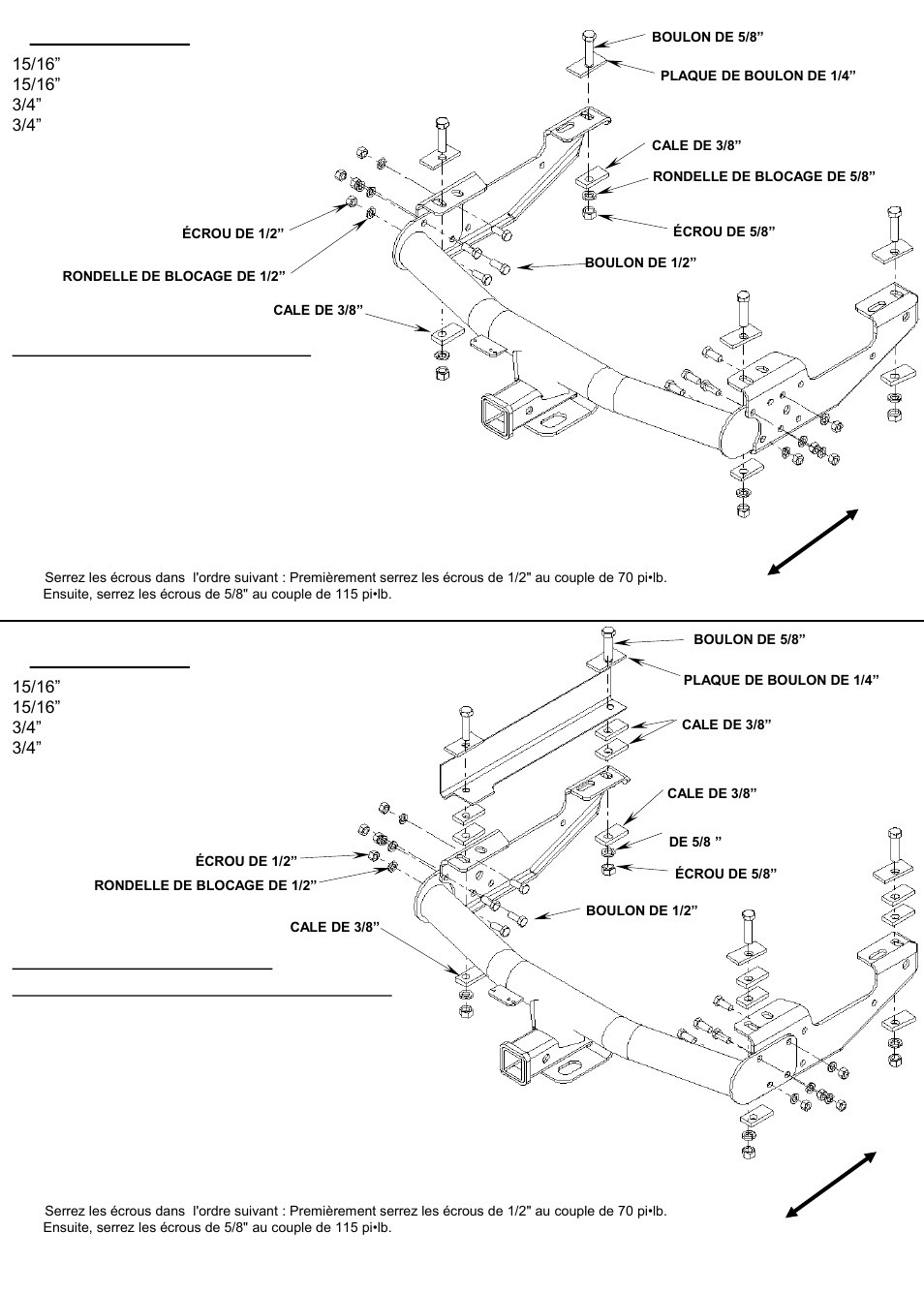 Outils requis | Reese 37034 MULTI-FIT RECEIVER User Manual | Page 10 / 28