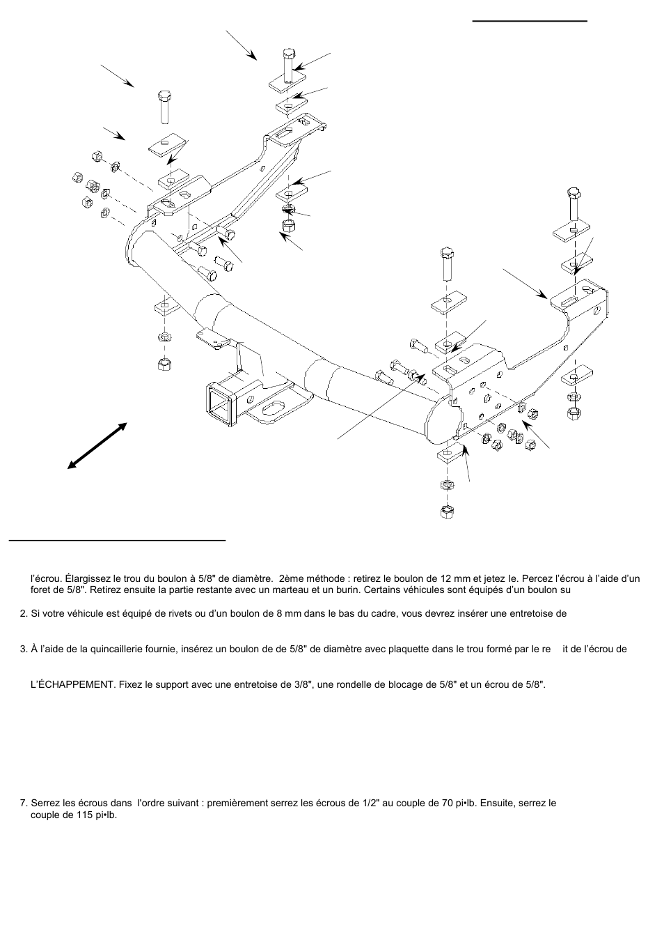 Outils requis | Reese 37034 MULTI-FIT RECEIVER User Manual | Page 11 / 28