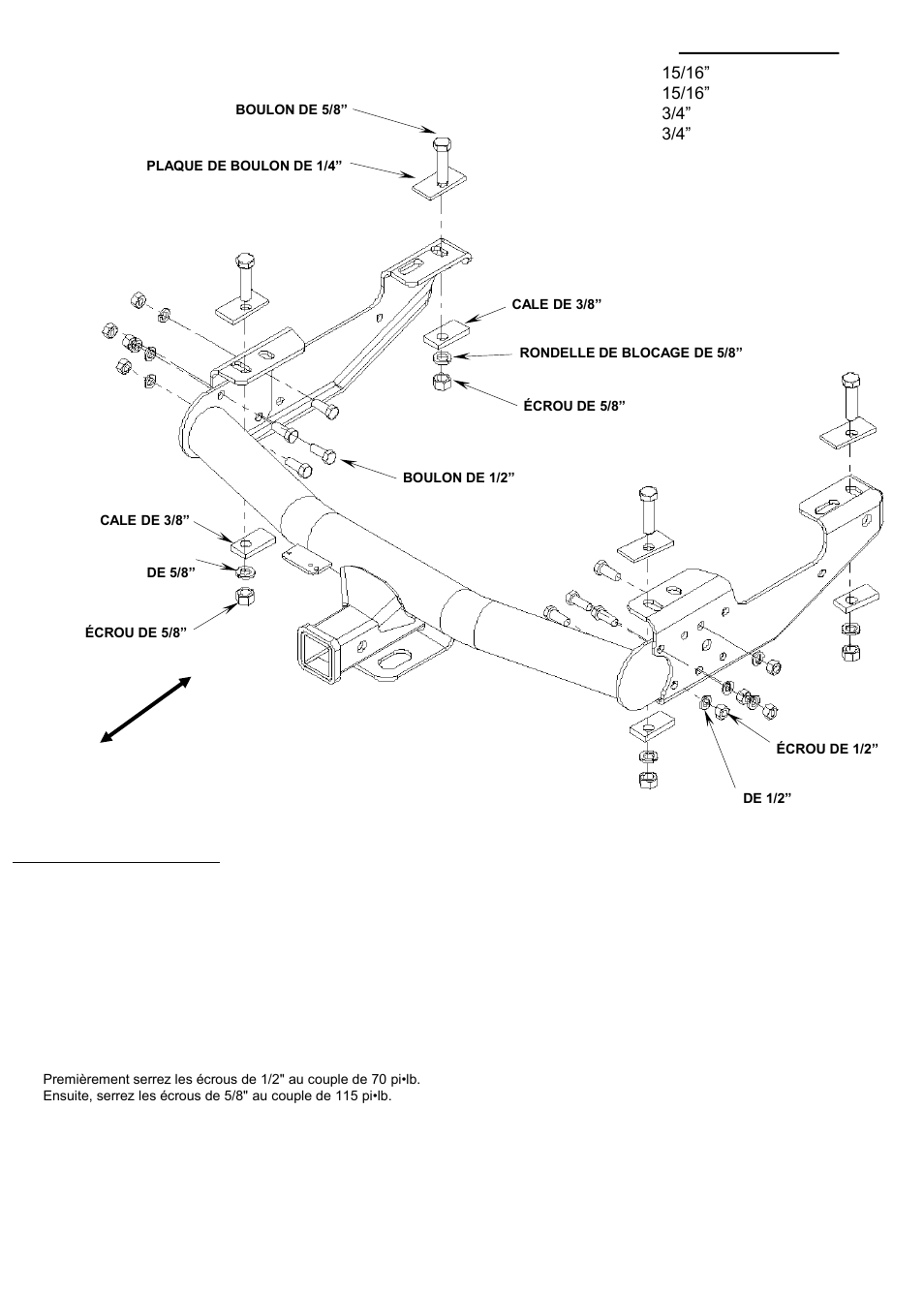 Outils requis | Reese 37034 MULTI-FIT RECEIVER User Manual | Page 14 / 28