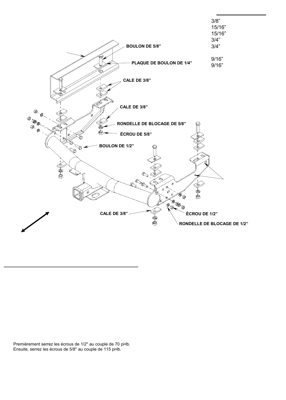 Outils requis | Reese 37034 MULTI-FIT RECEIVER User Manual | Page 16 / 28