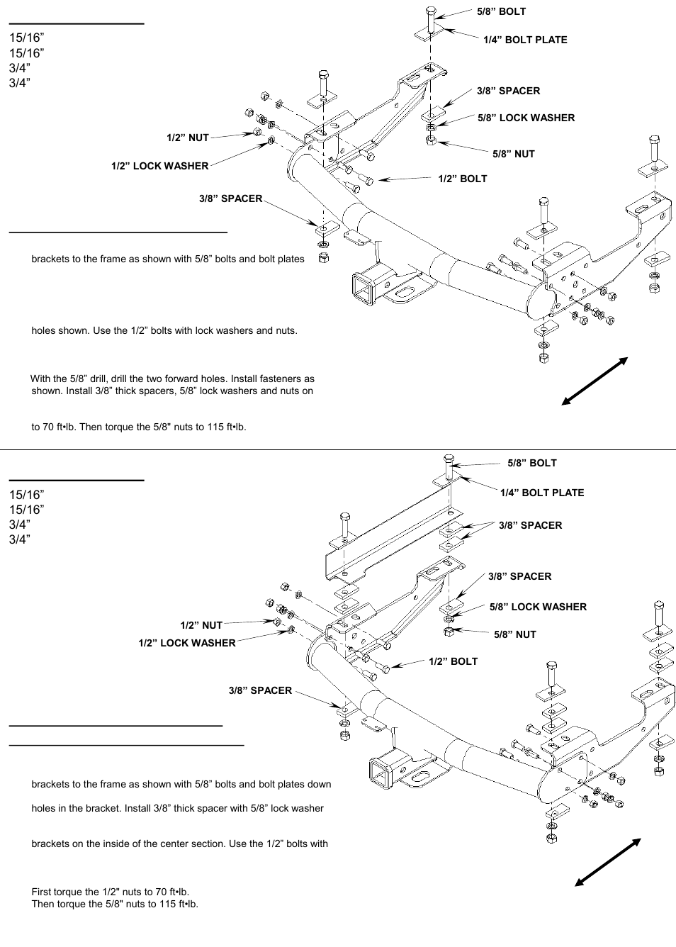Tools required | Reese 37034 MULTI-FIT RECEIVER User Manual | Page 2 / 28