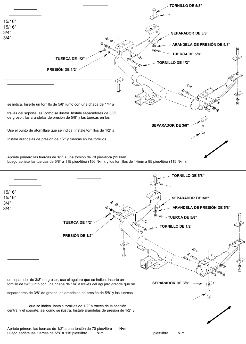 Equipo necesario | Reese 37034 MULTI-FIT RECEIVER User Manual | Page 20 / 28