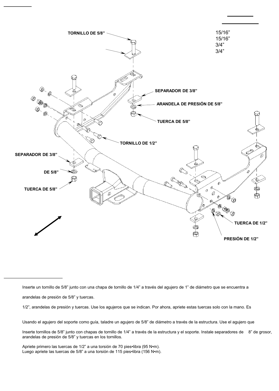 Equipo necesario | Reese 37034 MULTI-FIT RECEIVER User Manual | Page 22 / 28