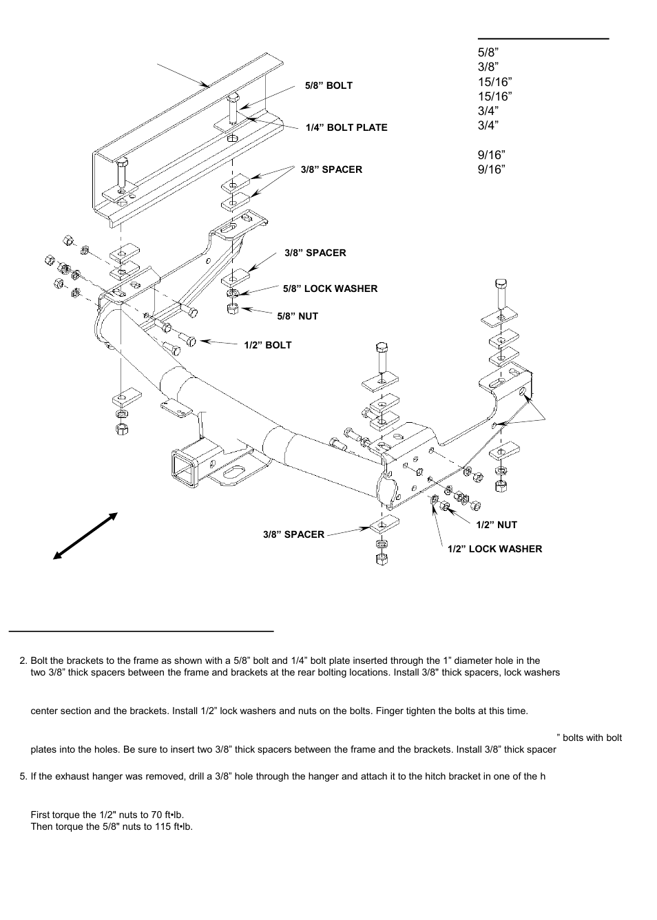 Tools required | Reese 37034 MULTI-FIT RECEIVER User Manual | Page 7 / 28