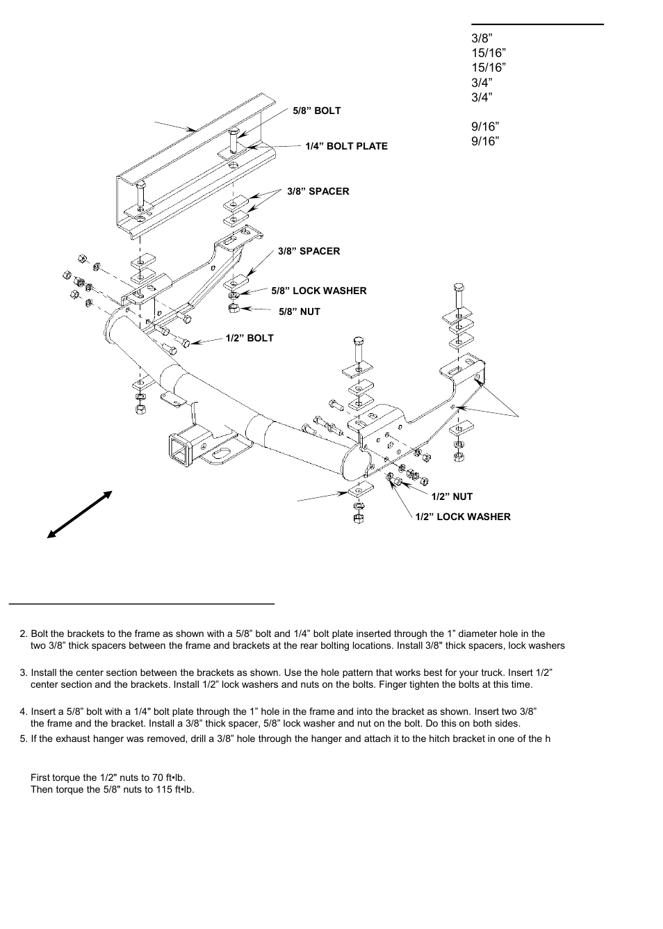Tools required | Reese 37034 MULTI-FIT RECEIVER User Manual | Page 8 / 28