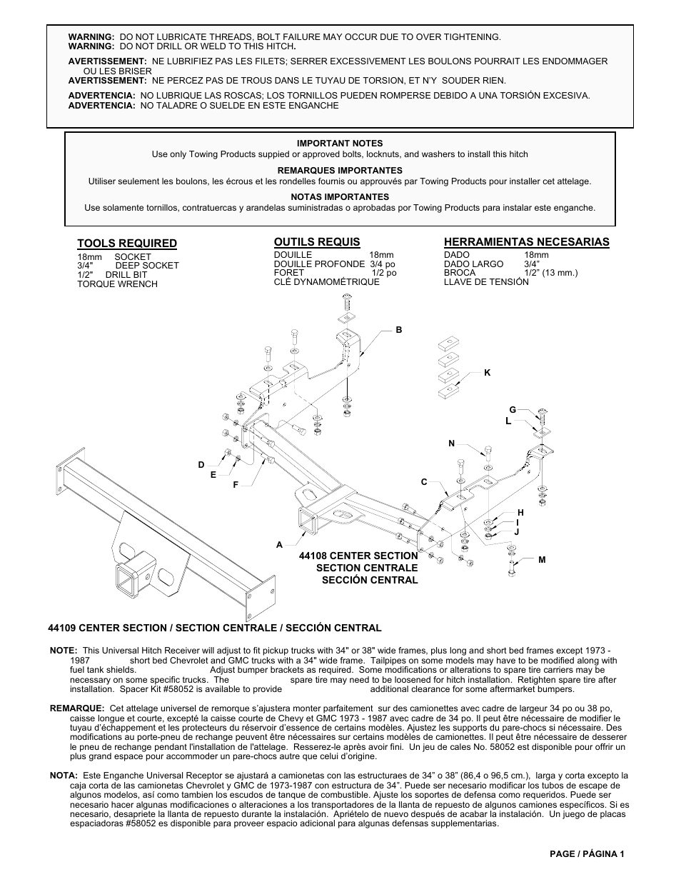 Reese 44108 PROFESSIONAL RECEIVER User Manual | Page 2 / 7