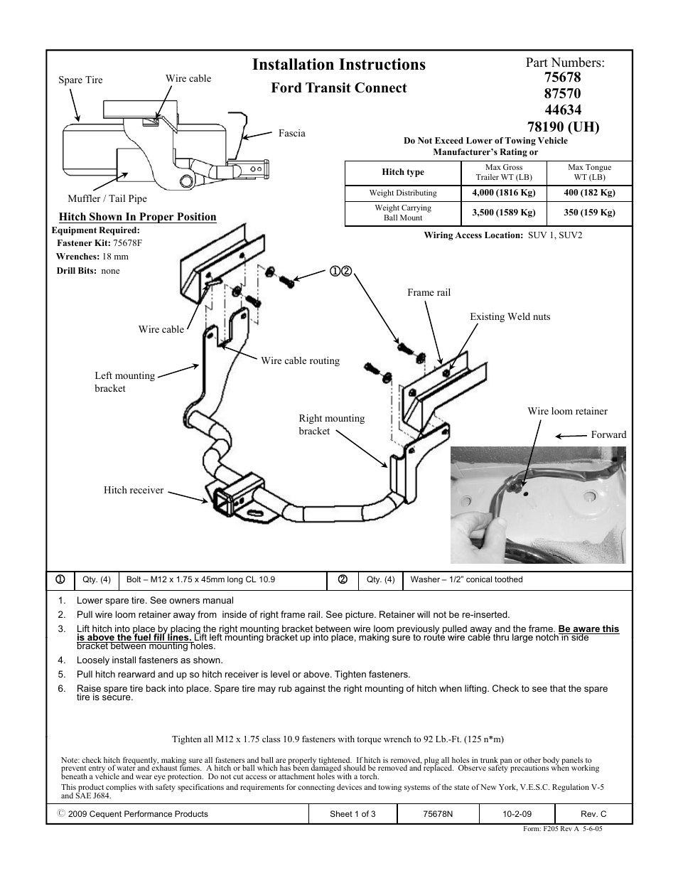 Reese 44634 PROFESSIONAL RECEIVER User Manual | 3 pages
