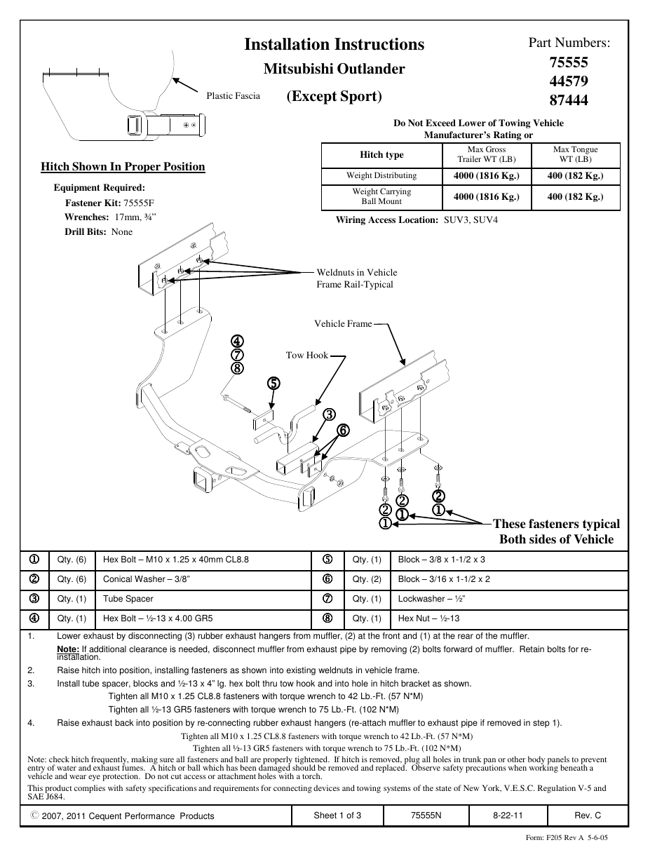 Reese 44579 PROFESSIONAL RECEIVER User Manual | 3 pages