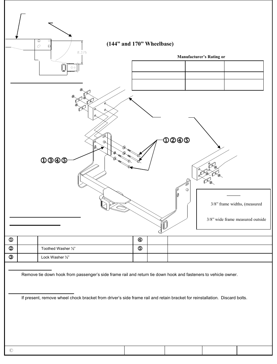 Reese 44576 PROFESSIONAL RECEIVER User Manual | 3 pages