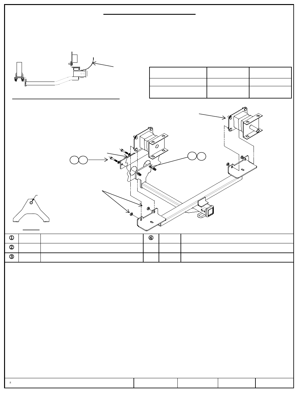 Slide number 2, Instructions d’installation, Mercedes-benz ml350 | Numéros de pièce | Reese 44704 PROFESSIONAL RECEIVER User Manual | Page 2 / 3
