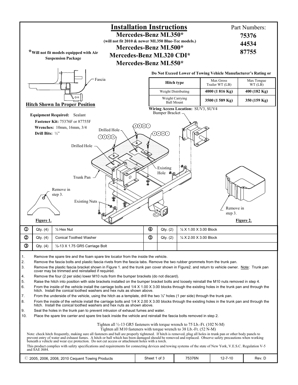 Reese 44534 PROFESSIONAL RECEIVER User Manual | 3 pages