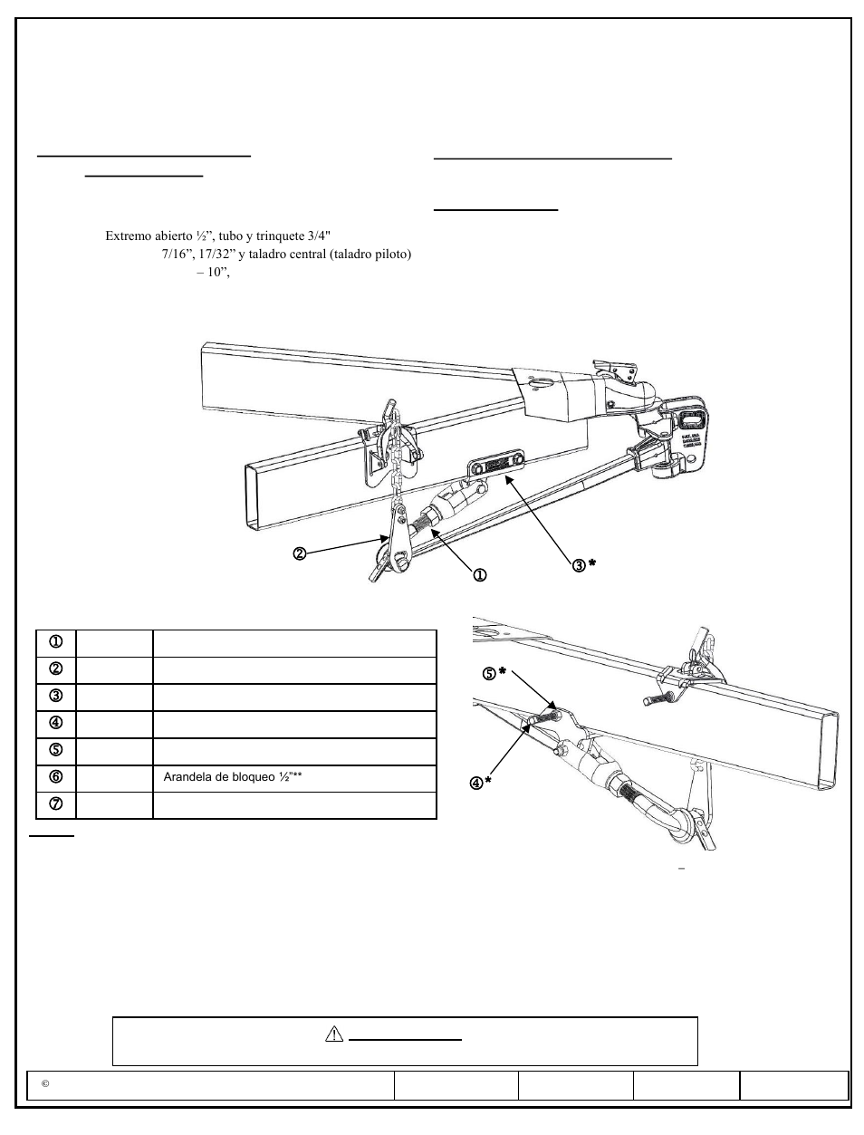 Instrucciones de instalación, Números de partes, M* n * j k l | Reese 26002 DUAL CAM HP User Manual | Page 21 / 30