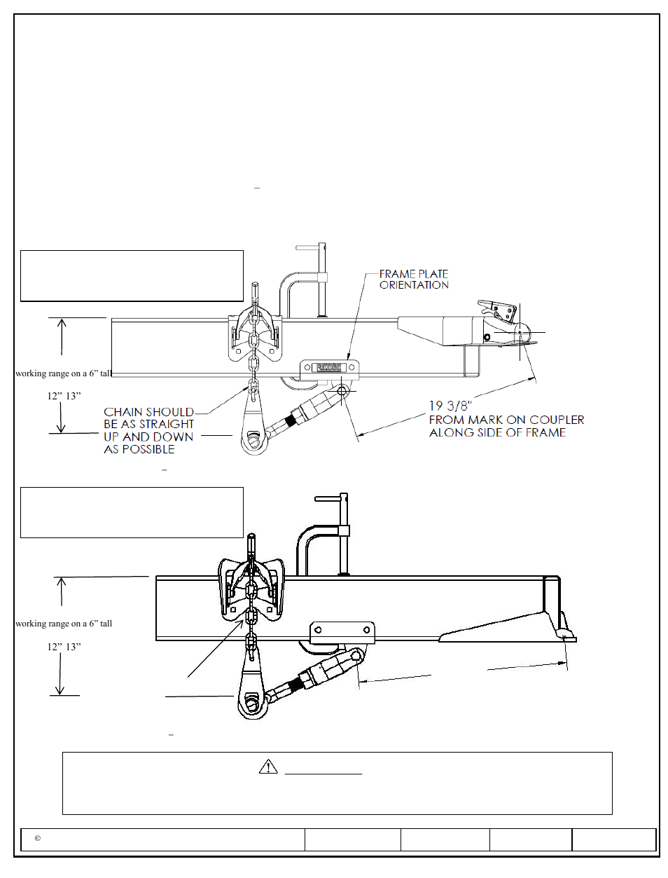 Installation instructions, Caution, Reese dual cam hp high-performance sway control | Reese 26002 DUAL CAM HP User Manual | Page 3 / 30