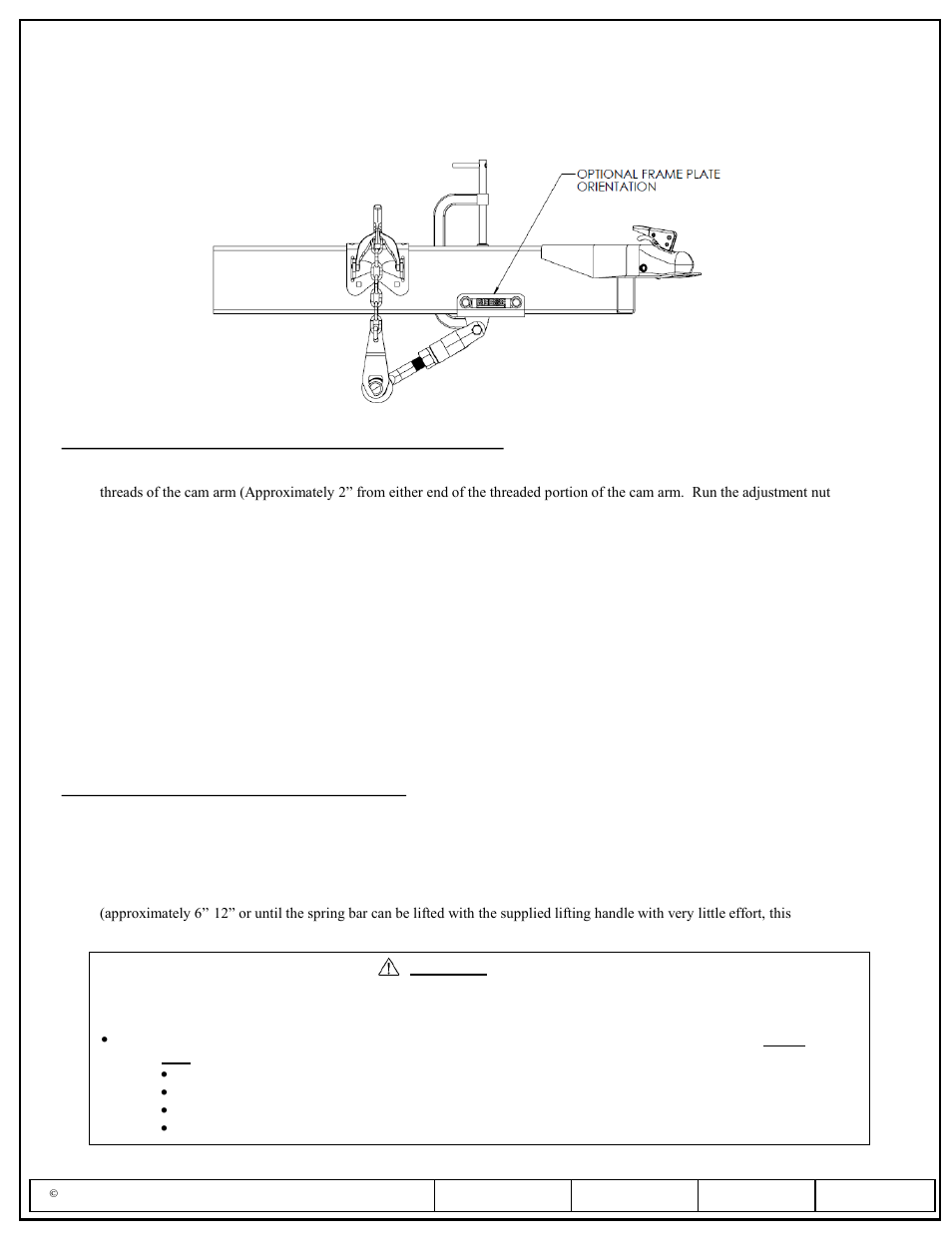 Installation instructions, Reese dual cam hp high-performance sway control | Reese 26002 DUAL CAM HP User Manual | Page 5 / 30
