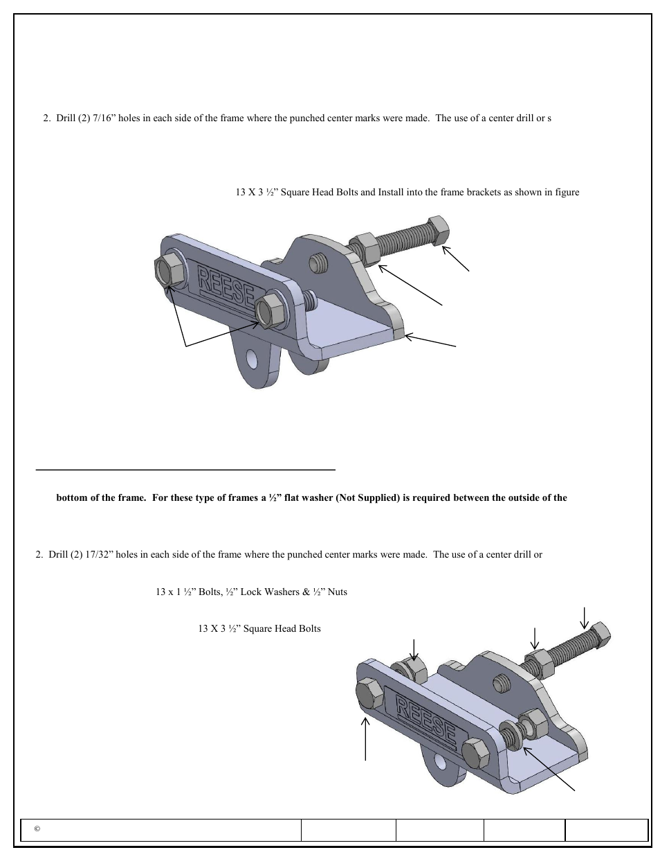 Installation instructions, Reese dual cam hp high-performance sway control | Reese 26002 DUAL CAM HP User Manual | Page 7 / 30