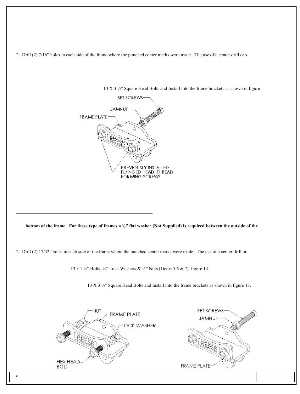 Installation instructions, Reese dual cam hp high-performance sway control | Reese 26025 DUAL CAM HP User Manual | Page 7 / 25