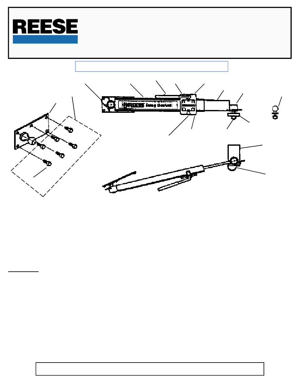 Reese 26660 FRICTION SWAY CONTROL User Manual | 2 pages
