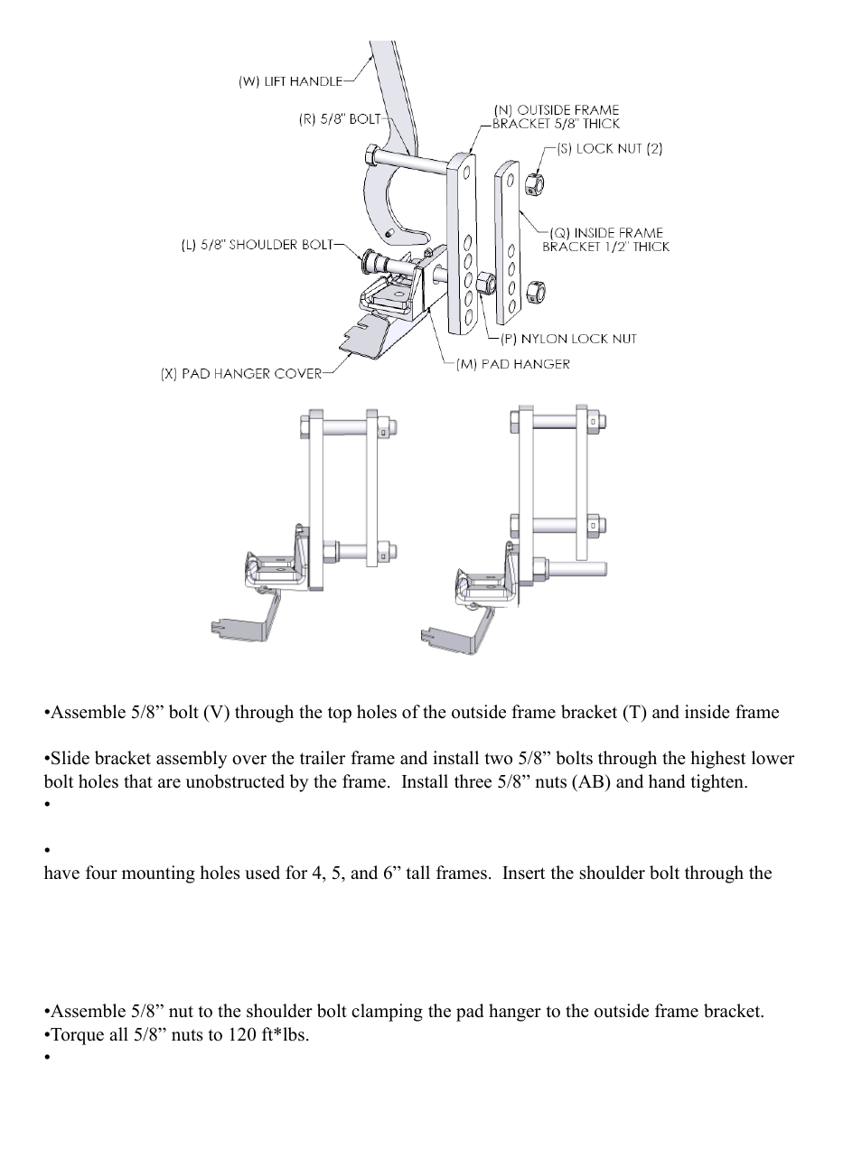 Reese 66151-66158 TRUNNION BAR W_SWAY CONTROL User Manual | Page 2 / 21