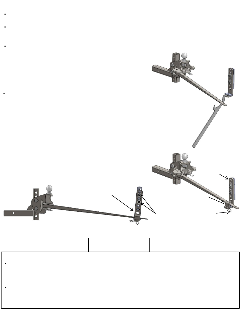 Important | Reese 66557 LIGHT WEIGHT WD KIT User Manual | Page 14 / 24