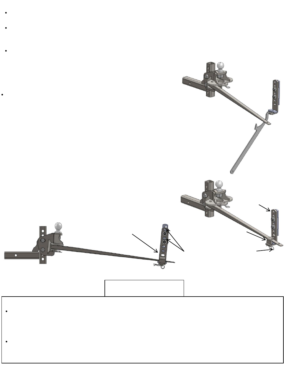 Importante | Reese 66557 LIGHT WEIGHT WD KIT User Manual | Page 22 / 24